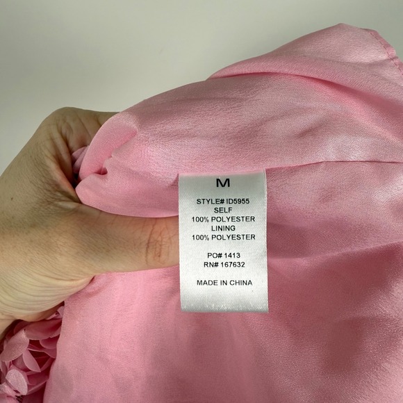 NEW Klesis Monroe Embellished Bow Floral Applique Mini Dress Medium Halter NWT - Picture 8 of 8